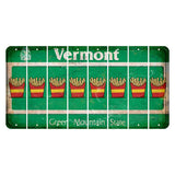 Vermont Green Mountain State Cut License Plate Strips (Set of 8) French Fries