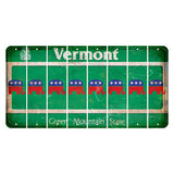 Vermont Green Mountain State Cut License Plate Strips (Set of 8) Republican