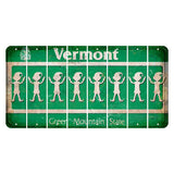 Vermont Green Mountain State Cut License Plate Strips (Set of 8) Elf