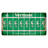 Vermont Green Mountain State Cut License Plate Strips (Set of 8) Gecko