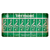 Vermont Green Mountain State Cut License Plate Strips (Set of 8) Music Note