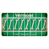 Vermont Green Mountain State Cut License Plate Strips (Set of 8) Wrench