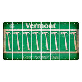 Vermont Green Mountain State Cut License Plate Strips (Set of 8) Hammer