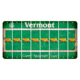 Vermont Green Mountain State Cut License Plate Strips (Set of 8) Dump Truck