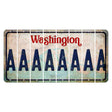 Washington Mount Rainier Cut License Plate Strips (Set of 8) A