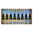 Wyoming Squaretop Mountain Cut License Plate Strips (Set of 8) A