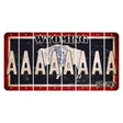 Wyoming Travel Cut License Plate Strips (Set of 8) A