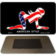 American Style Sexy Flag Pose Novelty Metal Magnet M-001