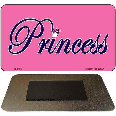 Pink Princess Tiara Novelty Metal Magnet M-049