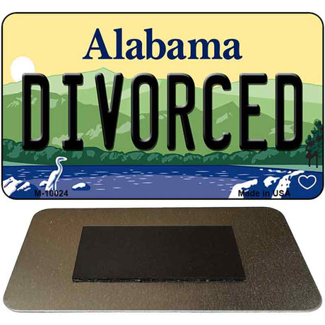 Divorced Alabama State Magnet Novelty M-10024