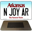 N Joy AR Arkansas State License Plate Tag Magnet M-10036