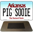 Pig Soonie Arkansas State License Plate Tag Magnet Novelty M-10038