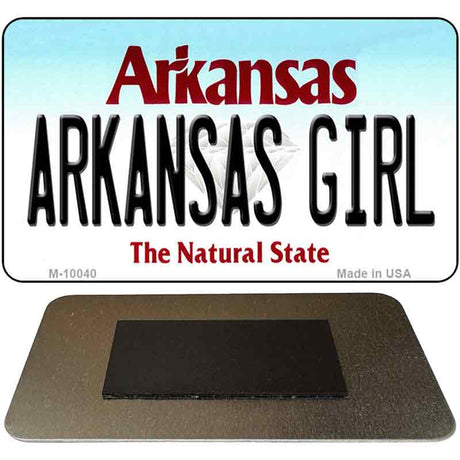 Arkansas Girl State License Plate Tag Magnet Novelty M-10040