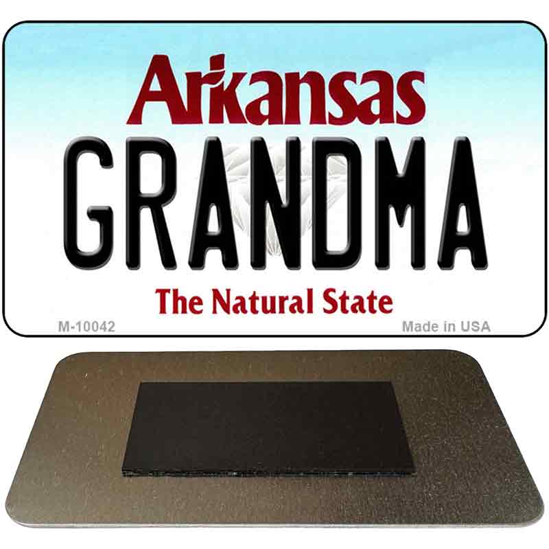 Grandma Arkansas State License Plate Tag Magnet Novelty M-10042