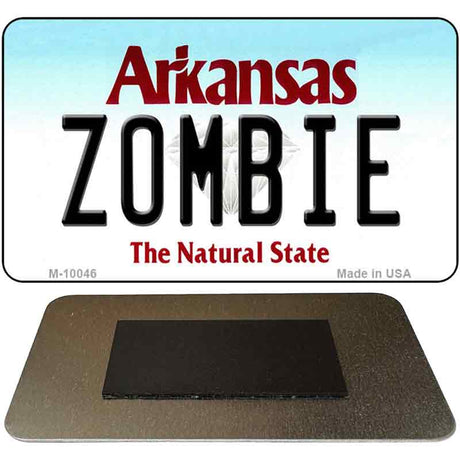 Zombie Arkansas State License Plate Tag Magnet Novelty M-10046