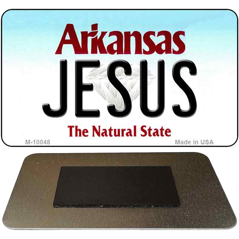 Jesus Arkansas State License Plate Tag Magnet Novelty M-10048