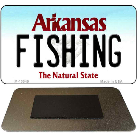 Fishing Arkansas State License Plate Tag Magnet Novelty M-10049