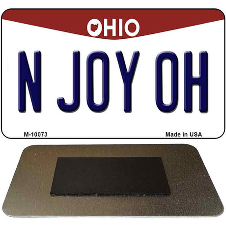 N Joy OH Ohio State License Plate Tag Magnet M-10073