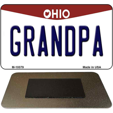 Grandpa Ohio State License Plate Tag Magnet M-10079