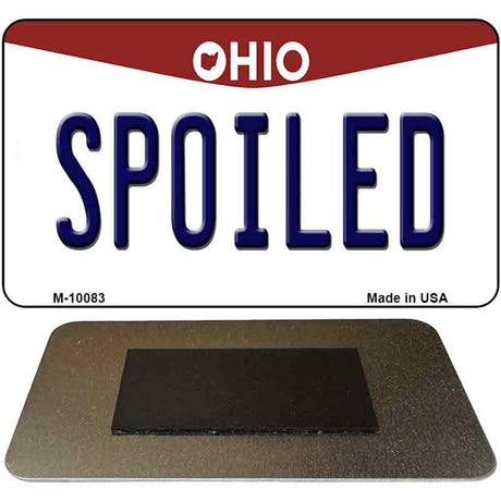 Spoiled Ohio State License Plate Tag Magnet M-10083