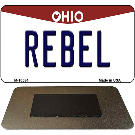 Rebel Ohio State License Plate Tag Magnet M-10084