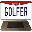 Golfer Ohio State License Plate Tag Magnet M-10094