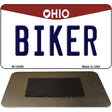 Biker Ohio State License Plate Tag Magnet M-10096