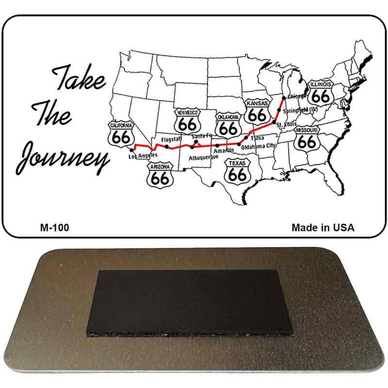 Route 66 Take The Journey Novelty Metal Magnet M-100