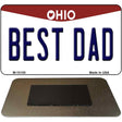 Best Dad Ohio State License Plate Tag Magnet M-10100