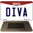 Diva Ohio State License Plate Tag Magnet M-10102