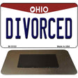 Divorced Ohio State License Plate Tag Magnet M-10103