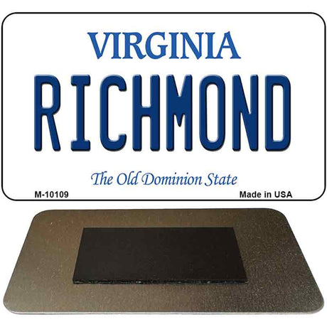 Richmond Virginia State License Plate Tag Magnet M-10109