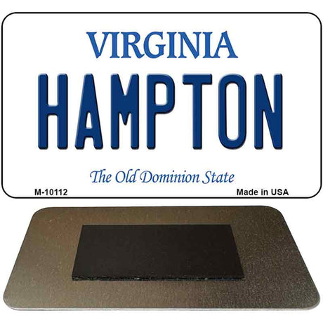 Hampton Virginia State License Plate Tag Magnet M-10112