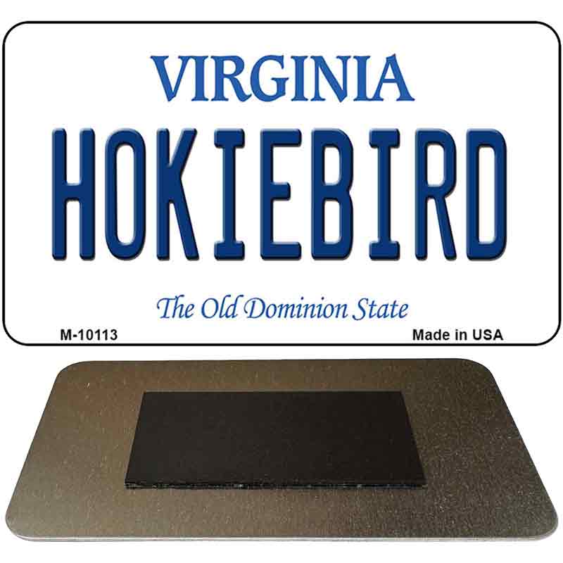 Hokiebird Virginia State License Plate Tag Magnet M-10113