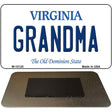 Grandma Virginia State License Plate Tag Magnet M-10120