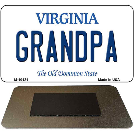 Grandpa Virginia State License Plate Tag Magnet M-10121