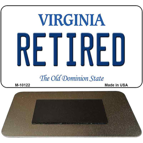 Retired Virginia State License Plate Tag Magnet M-10122