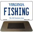 Fishing Virginia State License Plate Tag Magnet M-10129