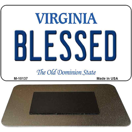 Blessed Virginia State License Plate Tag Magnet M-10137