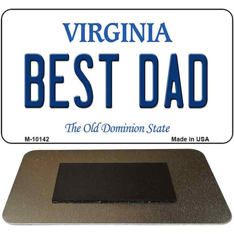 Best Dad Virginia State License Plate Tag Magnet M-10142