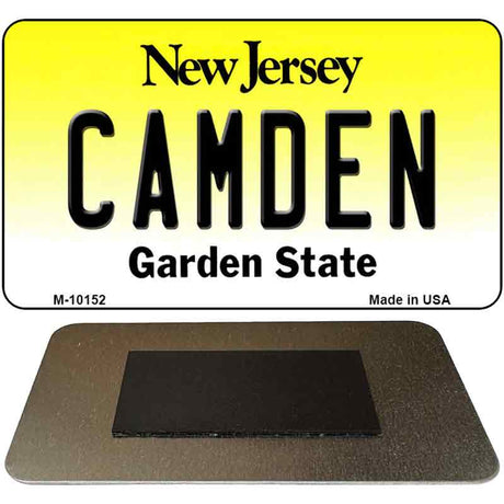 Camden New Jersey State License Plate Tag Magnet M-10152