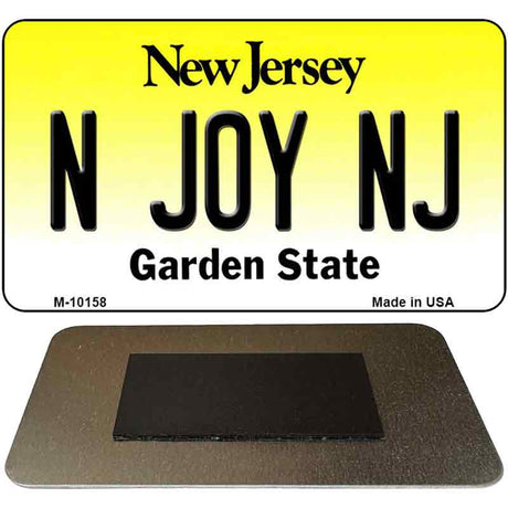 N Joy NJ New Jersey State License Plate Tag Magnet M-10158