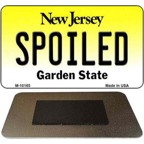 Spoiled New Jersey State License Plate Tag Magnet M-10165