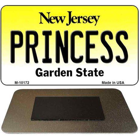 Princess New Jersey State License Plate Tag Magnet M-10172