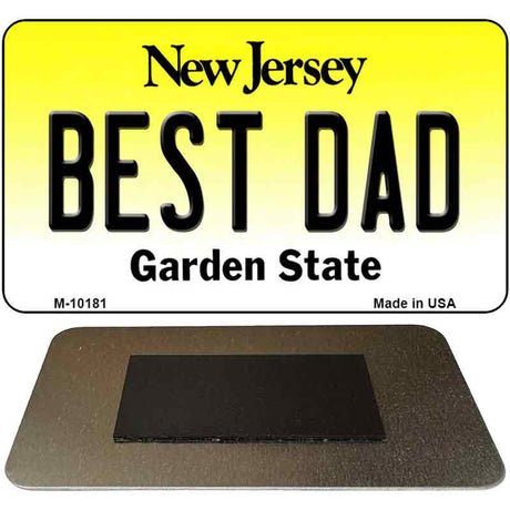 Best Dad New Jersey State License Plate Tag Magnet M-10181