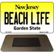 Beach Life New Jersey State License Plate Tag Magnet M-10183