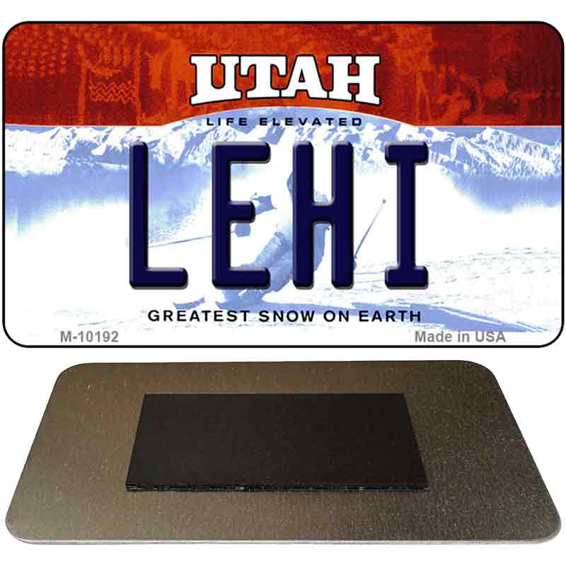 Lehi Utah State License Plate Tag Magnet M-10192
