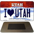 I Love Utah Utah State License Plate Tag Magnet M-10196