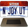 N Joy UT Utah State License Plate Tag Magnet M-10197