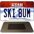 Ski Bum Utah State License Plate Tag Magnet M-10206